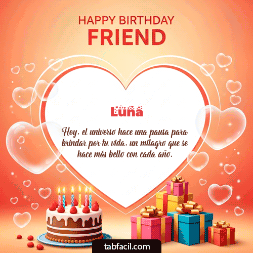 Feliz Cumpleaños Luna GIF