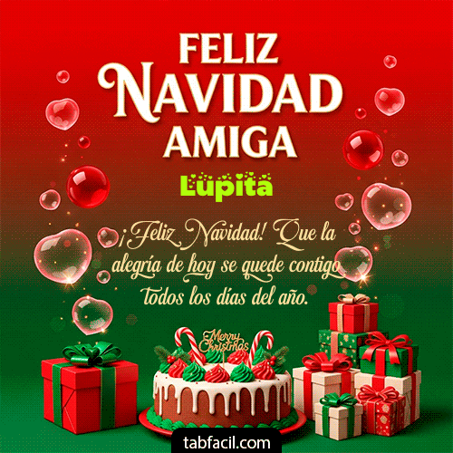 GIF de Lupita - Feliz Navidad Amiga