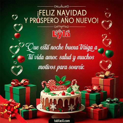 GIF de Lyla - Feliz Navidad y Próspero Año Nuevo