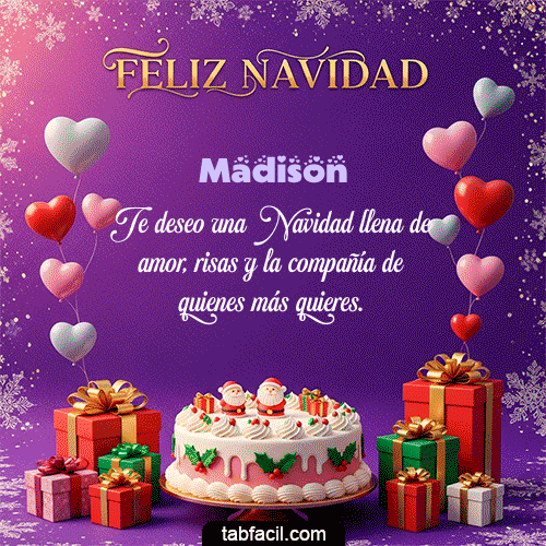 Feliz Navidad Madison GIF