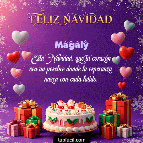 Feliz Navidad Magaly GIF