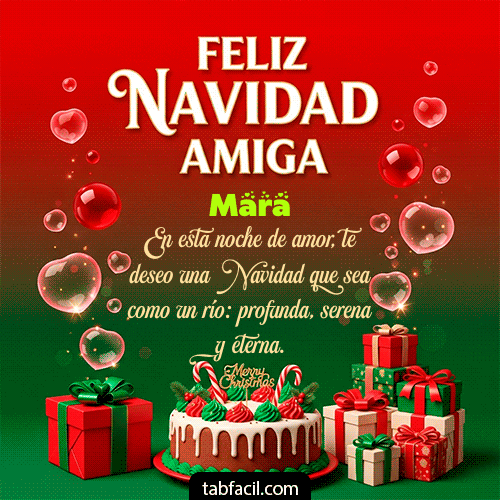 GIF de Mara - Feliz Navidad Amiga
