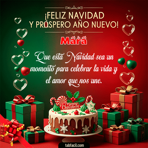 GIF de Mara - Feliz Navidad y Próspero Año Nuevo
