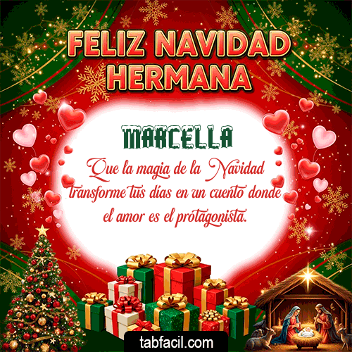 Feliz Navidad Marcella GIF