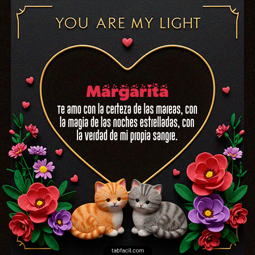 GIF de Margarita - Tú eres mi luz