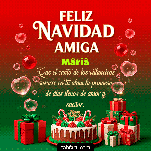 Ver GIF de Feliz Navidad Amiga GIF de Maria - Feliz Navidad Amiga
