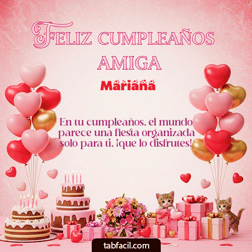 Feliz Cumpleaños Mariana GIF