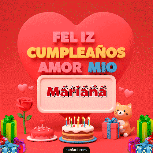 Feliz Cumpleaños Mariana GIF