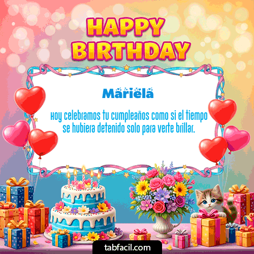 Feliz Cumpleaños Mariela GIF