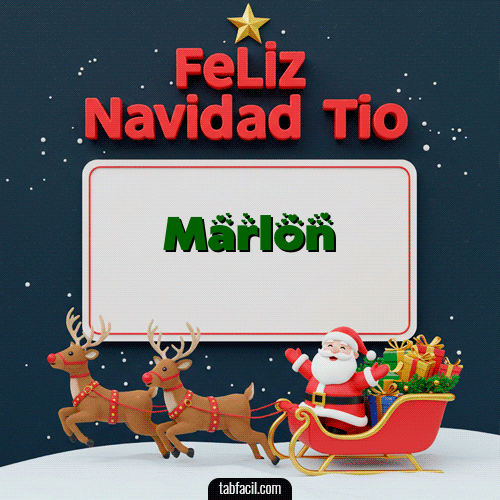 GIF de Marlon - Feliz Navidad Tío