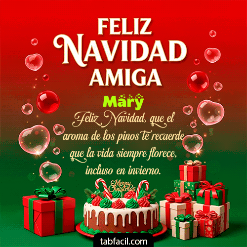 GIF de Mary - Feliz Navidad Amiga
