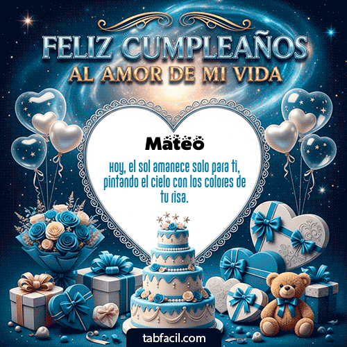 Feliz Cumpleaños Mateo GIF