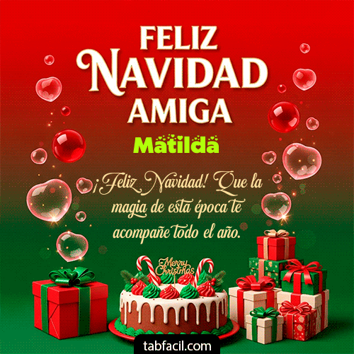 Feliz Navidad Matilda GIF