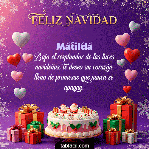 Feliz Navidad Matilda GIF