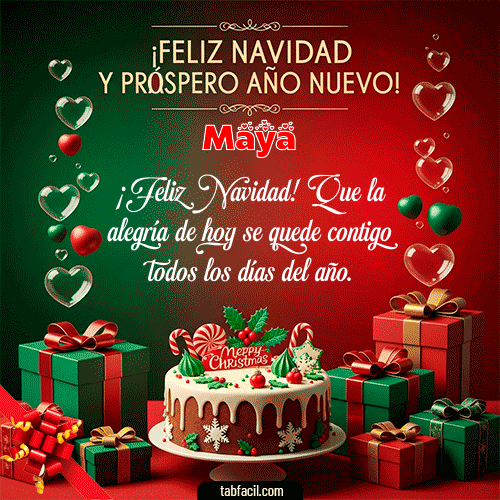 GIF de Maya - Feliz Navidad y Próspero Año Nuevo