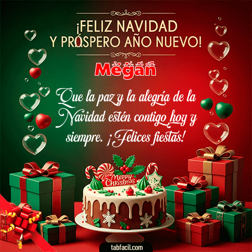 GIF de Megan - Feliz Navidad y Próspero Año Nuevo