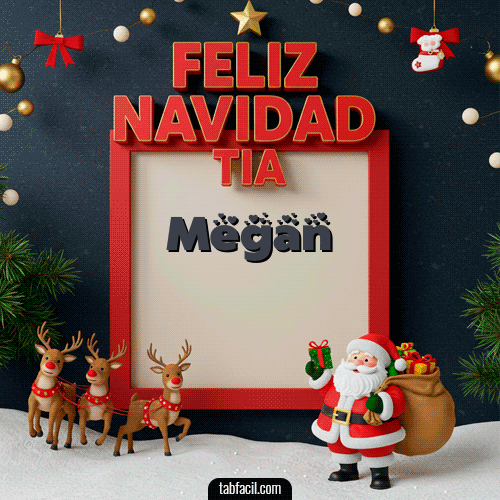 GIF de Megan - Feliz Navidad Tía