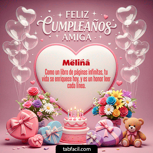 Feliz Cumpleaños Melina GIF
