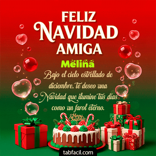 Feliz Navidad Melina GIF