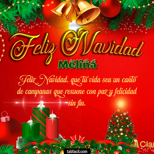 Feliz Navidad Melina GIF