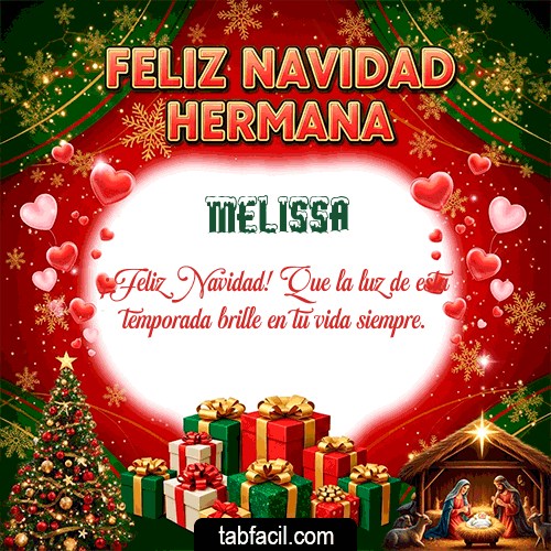 Ver GIF de Feliz Navidad Hermana GIF de Melissa - Feliz Navidad Hermana
