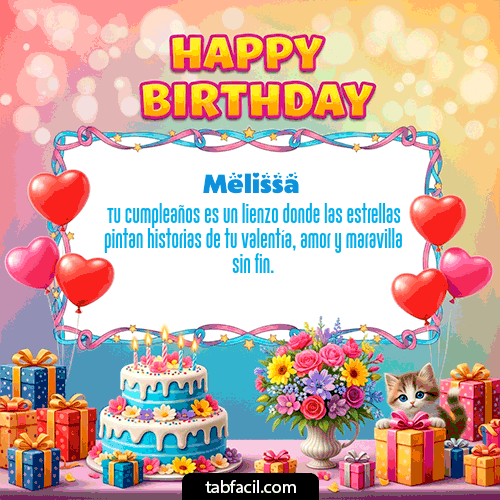 Feliz Cumpleaños Melissa GIF