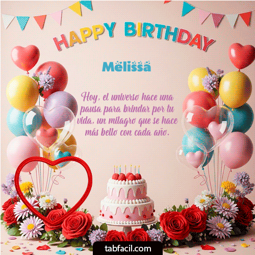 Feliz Cumpleaños Melissa GIF