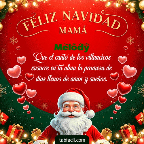 GIF de Melody - Feliz Navidad Mamá