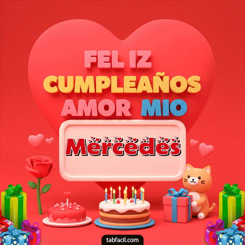 Ver GIF de 💖 Feliz Cumpleaños Amor Mio GIF de Mercedes - 💖 Feliz Cumpleaños Amor Mio