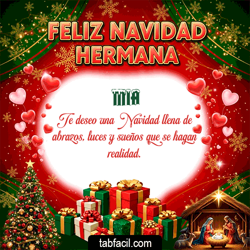 GIF de Mia - Feliz Navidad Hermana