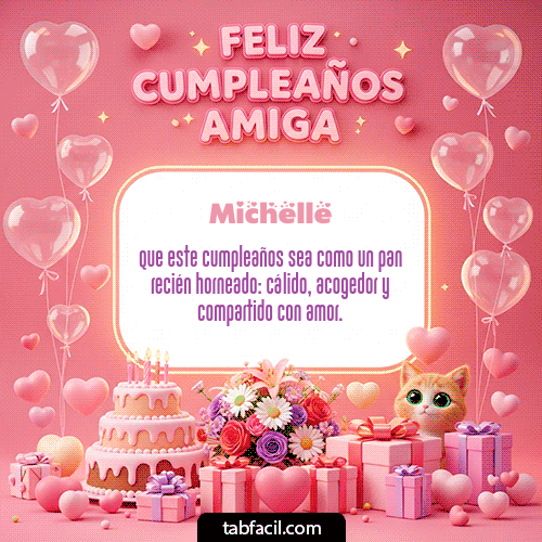 Feliz Cumpleaños Michelle GIF