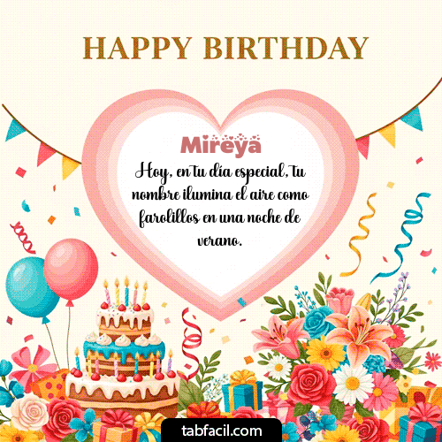 Feliz Cumpleaños Mireya GIF