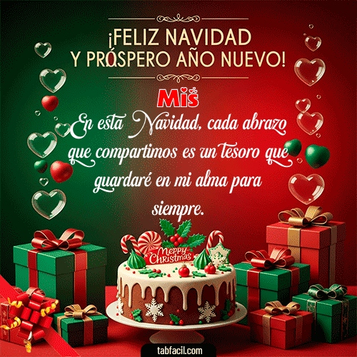 GIF Animado de Feliz Navidad para Mis - Feliz Navidad y Próspero Año Nuevo