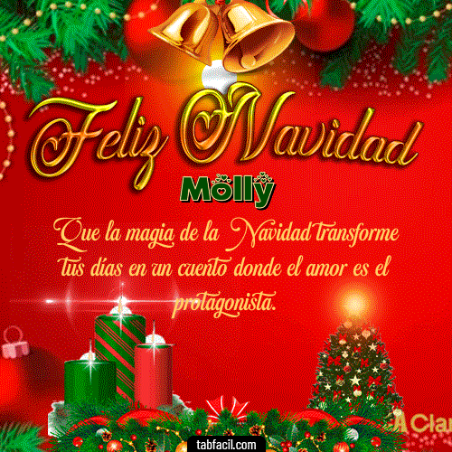 Feliz Navidad Molly GIF