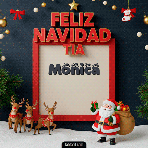 GIF de Monica - Feliz Navidad Tía