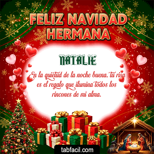 Ver GIF de Feliz Navidad Hermana GIF de Natalie - Feliz Navidad Hermana