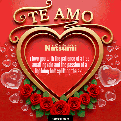 GIF de Natsumi - Te Amo