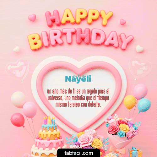 Feliz Cumpleaños Nayeli GIF