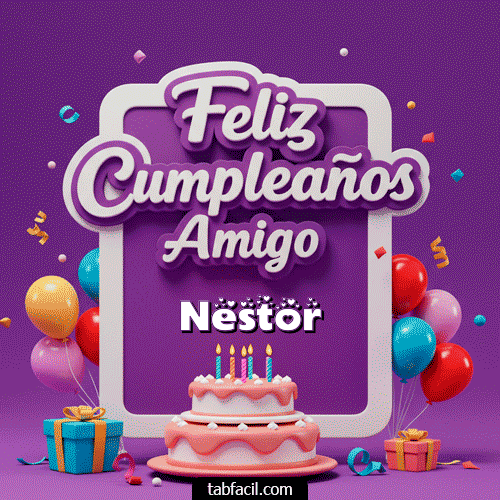 Ver GIF de 🥂 Feliz Cumpleaños Amigo GIF de Nestor - 🥂 Feliz Cumpleaños Amigo