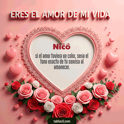 GIF de Nico - Tú eres el amor de mi vida