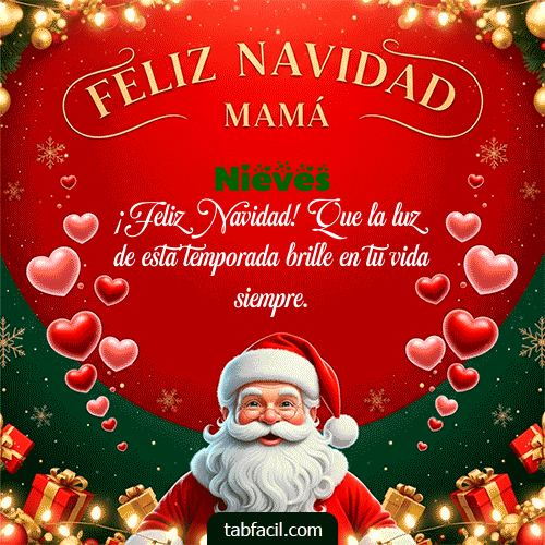 GIF de Nieves - Feliz Navidad Mamá