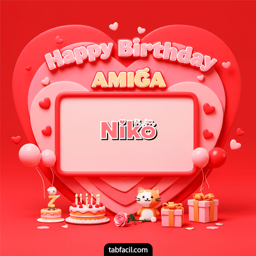 Ver GIF de 🍰 Happy BirthDay Amiga GIF de Niko - 🍰 Happy BirthDay Amiga