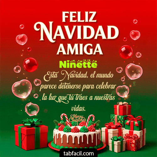 Ver GIF de Feliz Navidad Amiga GIF de Ninette - Feliz Navidad Amiga
