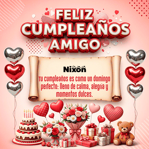 Feliz Cumpleaños Nixon GIF