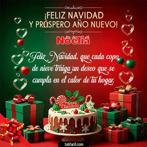 Feliz Navidad Noelia GIF