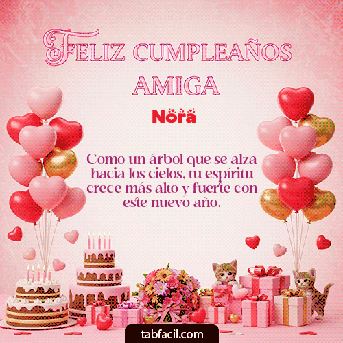 Feliz Cumpleaños Nora GIF