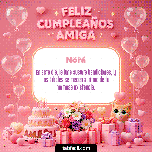 Feliz Cumpleaños Nora GIF