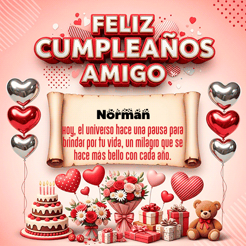 Feliz Cumpleaños Norman GIF