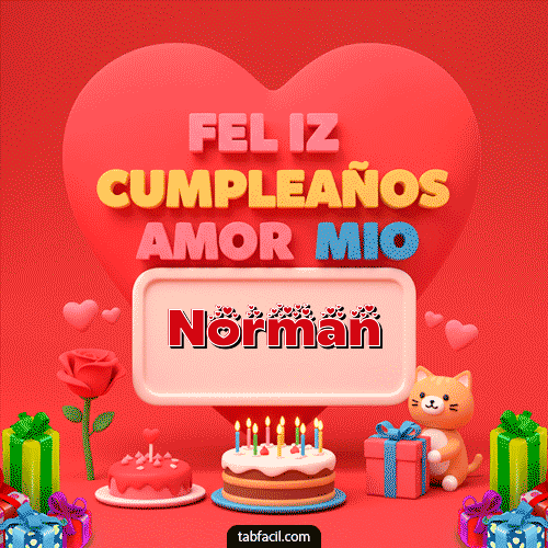 Feliz Cumpleaños Norman GIF