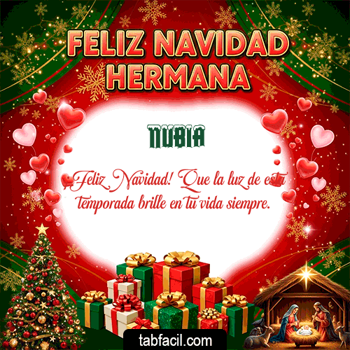 Feliz Navidad Nubia GIF